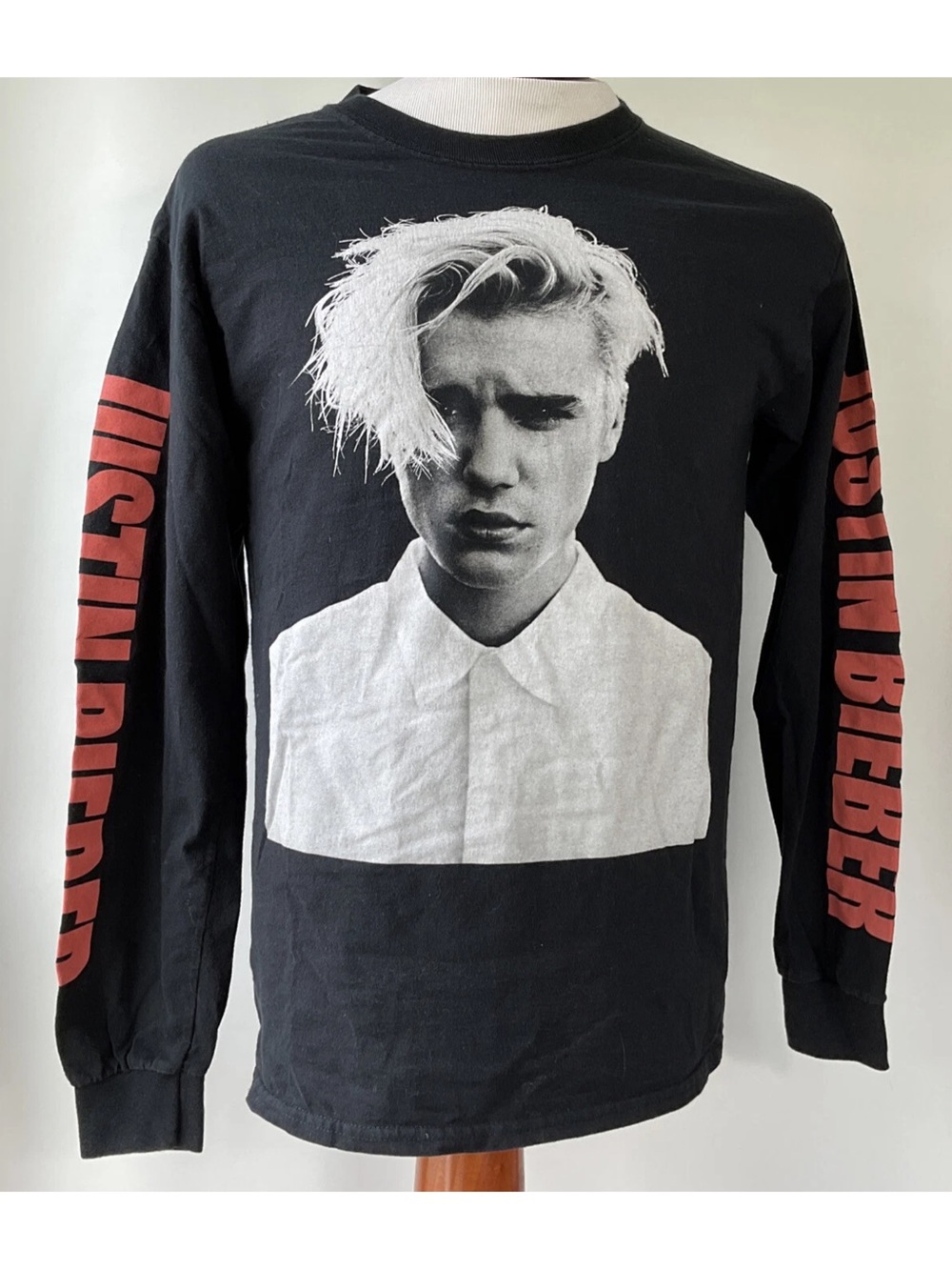 Justin Bieber 2016 Purpose Tour Graphic Long Sleeve T-Shirt Size Medium